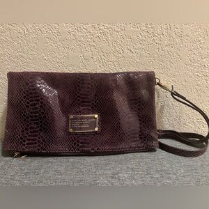 Marc Jacobs Purple Snakeskin Vintage Crossbody Bag (Unique & Fun!)